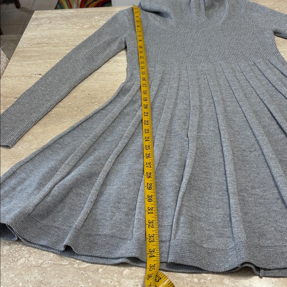 NWT Calvin Klein Gray Sweater Dress - Picture 6 of 8